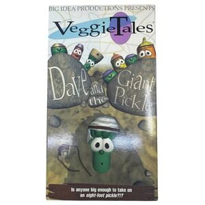 VeggieTales Dave and the Giant‎ Pickle VHS 1996 Big Idea Productions Larry-Boy